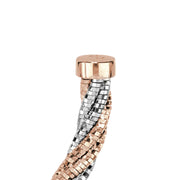 Desmos Orecchini Spring Twist Hoop in argento 00002327